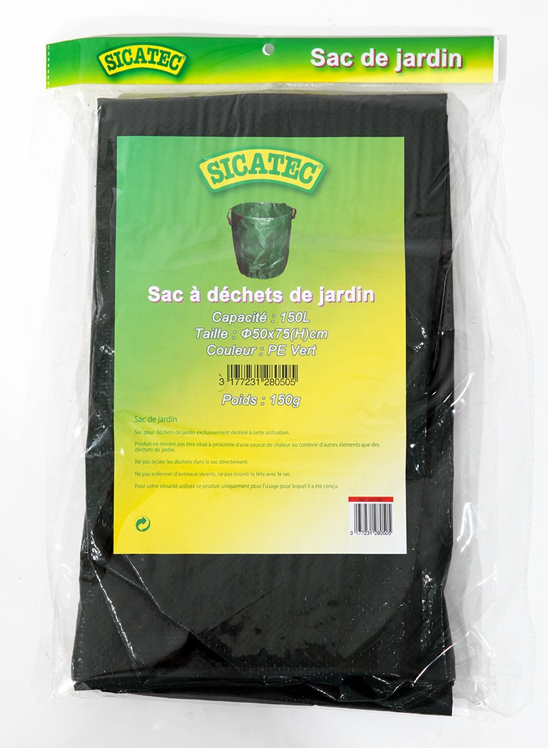 sac à déchets vert 150l