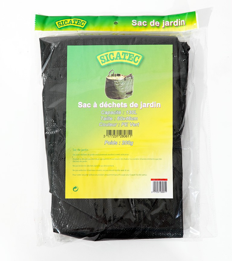 sac à déchets vert 130l